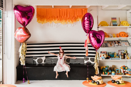 Bougainvillea and Marigold Love themed birthday party