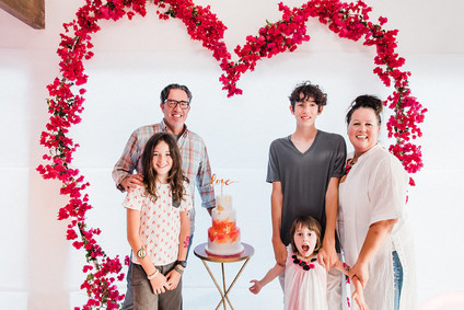 Bougainvillea and Marigold Love themed birthday party