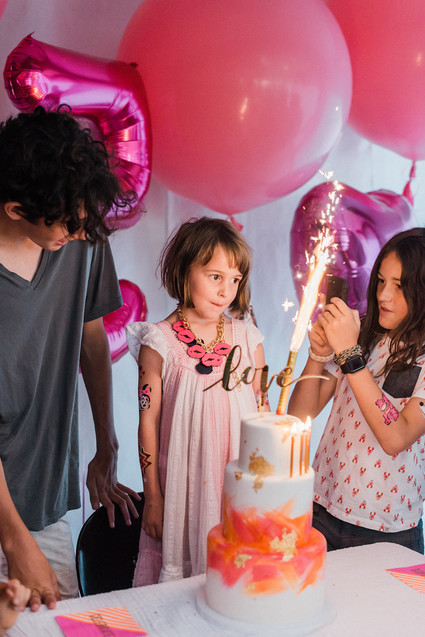 Bougainvillea and Marigold Love themed birthday party