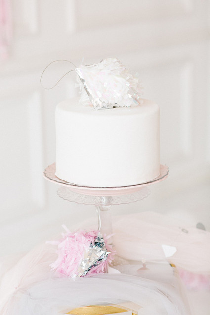 white birthday cake