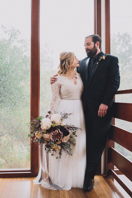 Moody rainy Topanga Canyon wedding at the 1909