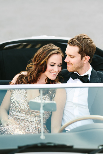 Vintage car engagement shoot
