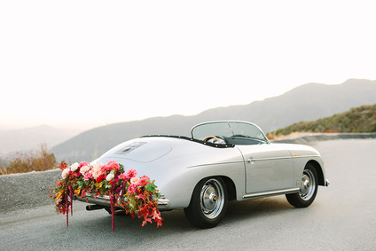 Vintage car engagement shoot