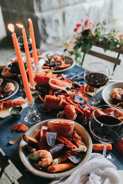 lobster dinner styling