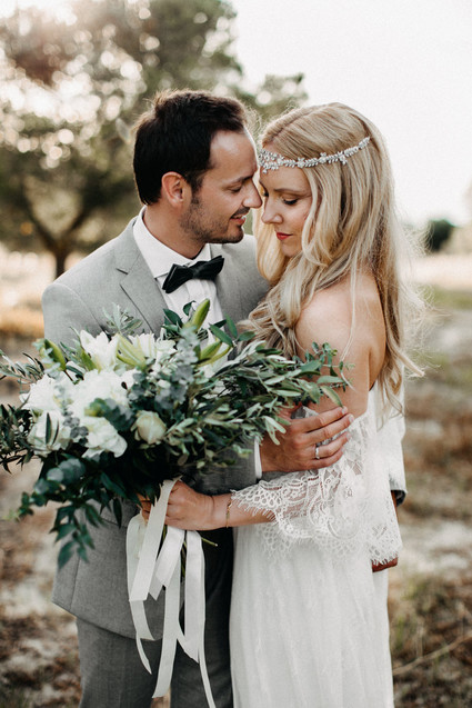 Boho beach wedding Greece