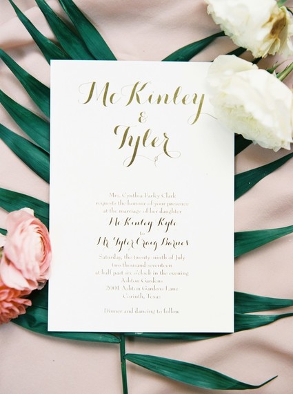 Pink and white garden wedding in Dallas Inspiration