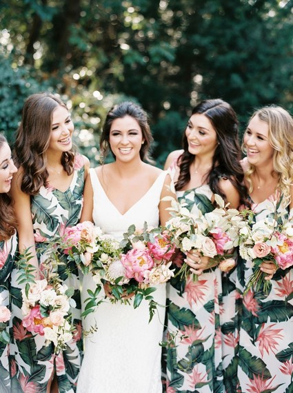 Pink and white garden wedding in Dallas