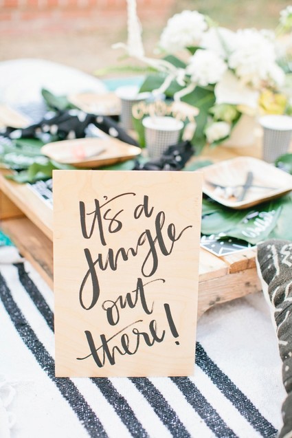 Jungle themed first birthday party ideas