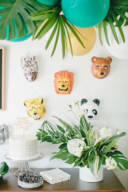 Jungle themed first birthday party ideas