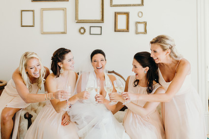 blush bridesmaid dresses