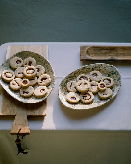 geometric cut out sugar cookies