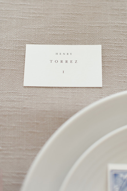 simple chic place cards Inspiration