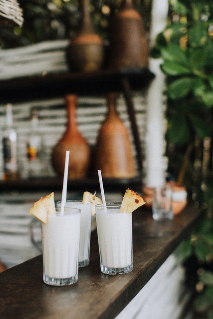 tropical cocktails in Tulum
