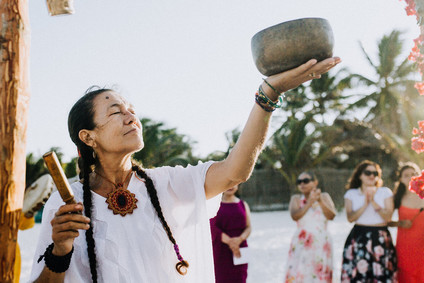 Cosmic Mayan wedding ceremony in Tulum