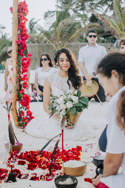 Cosmic Mayan wedding ceremony in Tulum