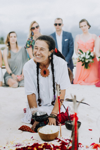 Cosmic Mayan wedding ceremony in Tulum