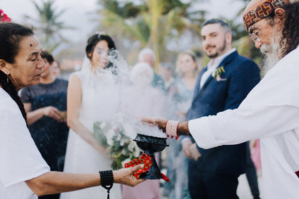 Cosmic Mayan wedding ceremony in Tulum