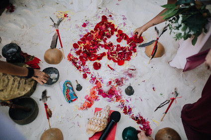 Cosmic Mayan wedding ceremony in Tulum