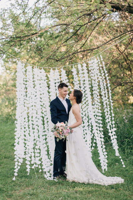 DIY pastel picnic elopement