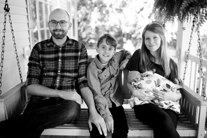 Intimate family newborn photos in Grand Rapids