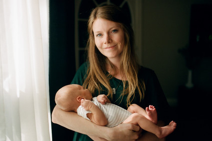 Intimate family newborn photos in Grand Rapids