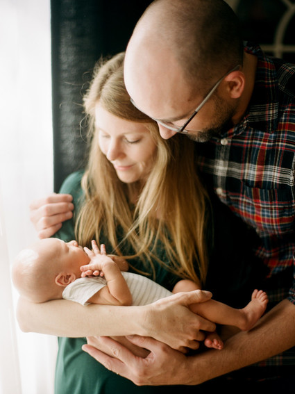 Intimate family newborn photos in Grand Rapids