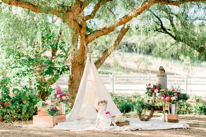 Girly picnic cake smash
