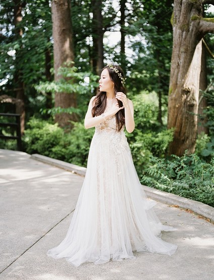 romantic fall wintery wedding in Washington state