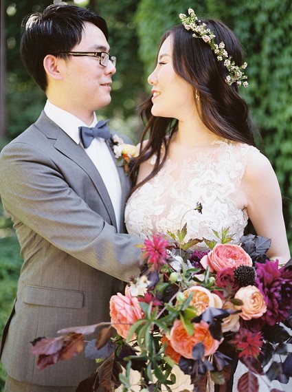 romantic fall wintery wedding in Washington state