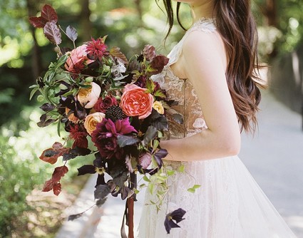 romantic fall bouquet