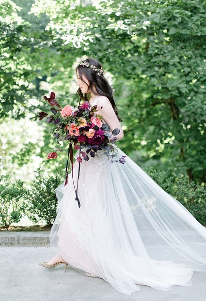 romantic fall wintery wedding in Washington state