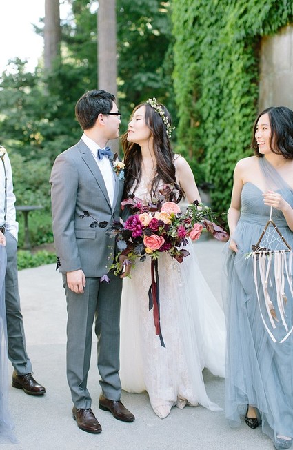 romantic fall wintery wedding in Washington state