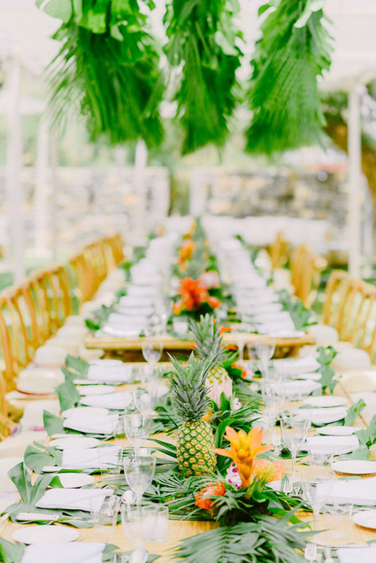 Tropical rehearsal dinner in Athens Greece