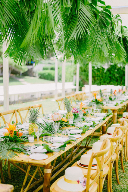 Tropical rehearsal dinner in Athens Greece