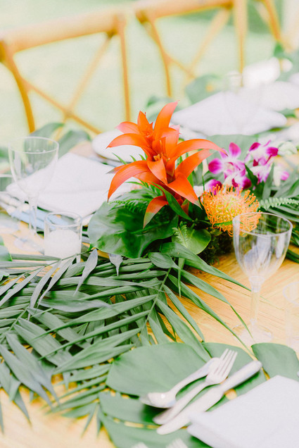 Tropical rehearsal dinner in Athens Greece