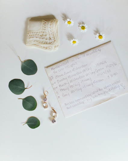 bridal hankerchief