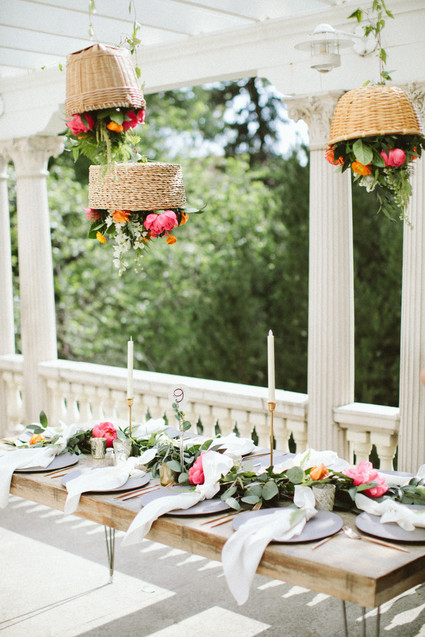 hanging floral baskets