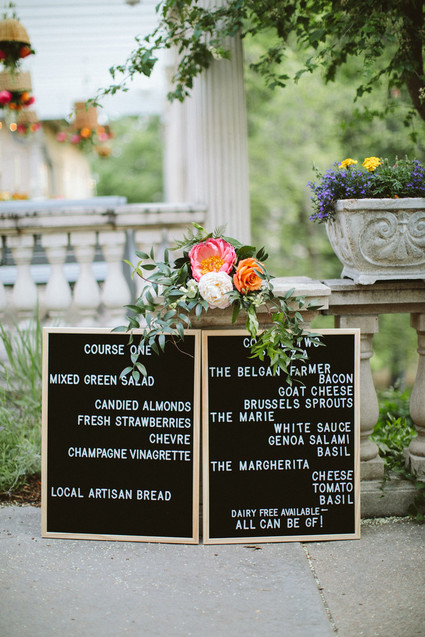 felt letter board for wedding