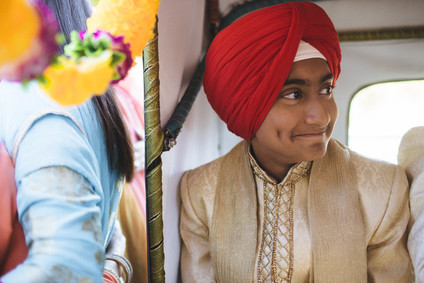 Modern desert Indian wedding celebration