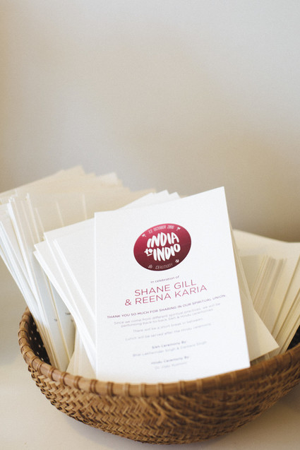 Modern desert Indian wedding celebration