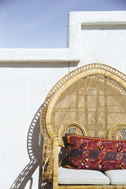 Modern desert Indian wedding celebration