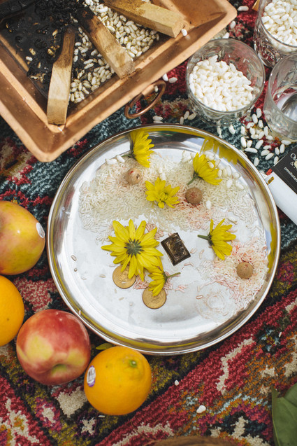 Modern desert Indian wedding celebration