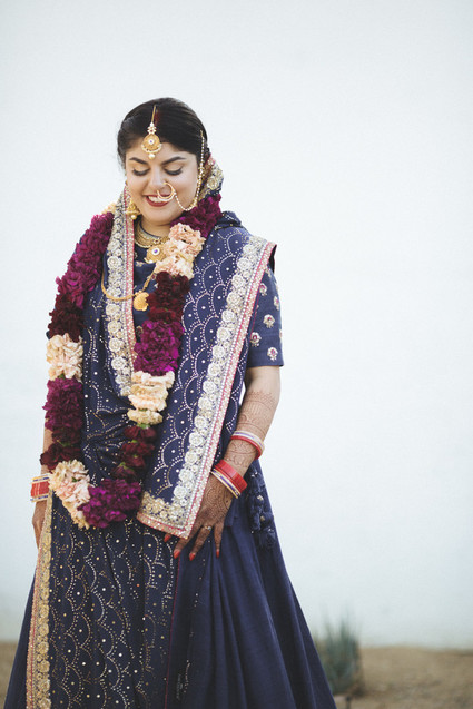 Modern desert Indian wedding celebration