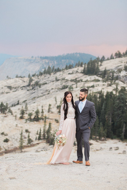 Blush Yosemite vow renewal Inspiration