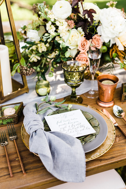 Glam fall wedding inspiration
