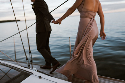 Lake Superior sailboat elopement ideas Inspiration