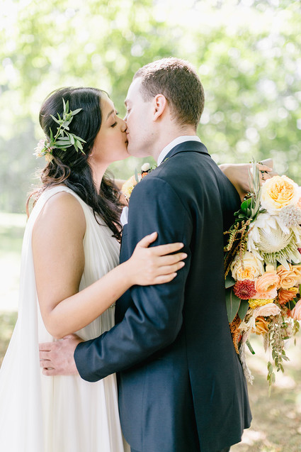 elegant pastel fall wedding at Tyler Arboretum in Philadelphia