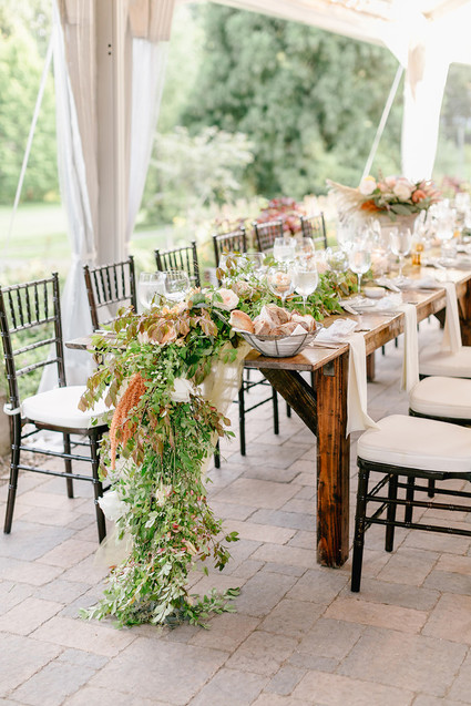 lush fall table garland Inspiration