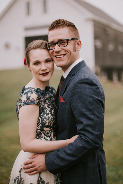 Moody fall barn wedding in Maine