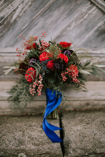 Moody fall barn wedding in Maine